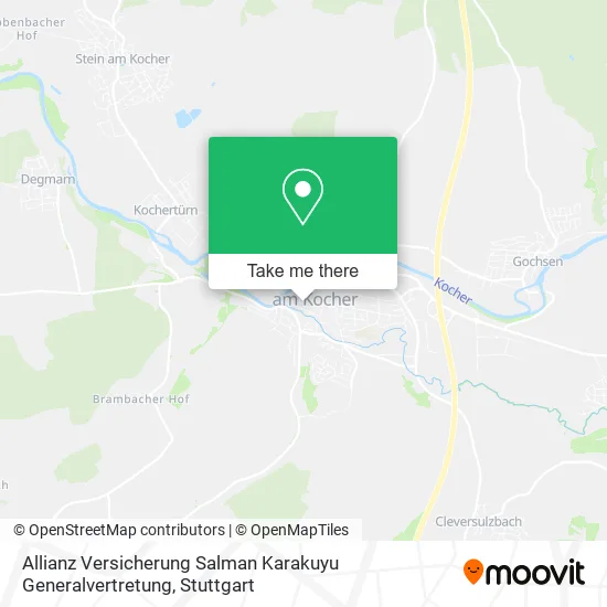 Карта Allianz Versicherung Salman Karakuyu Generalvertretung