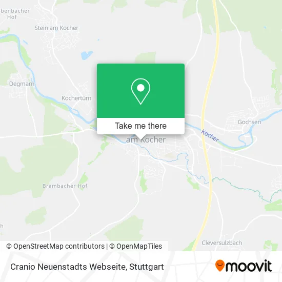 Карта Cranio Neuenstadts Webseite