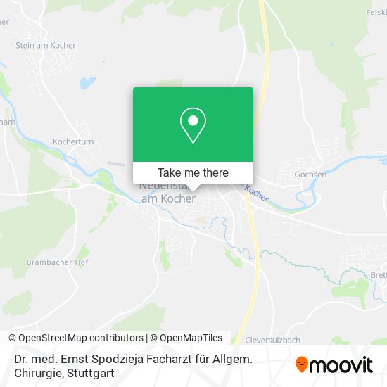 Dr. med. Ernst Spodzieja Facharzt für Allgem. Chirurgie map