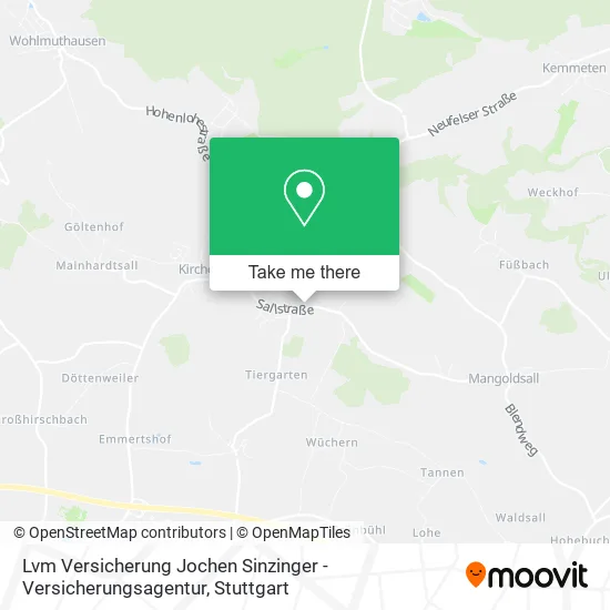 Карта Lvm Versicherung Jochen Sinzinger - Versicherungsagentur