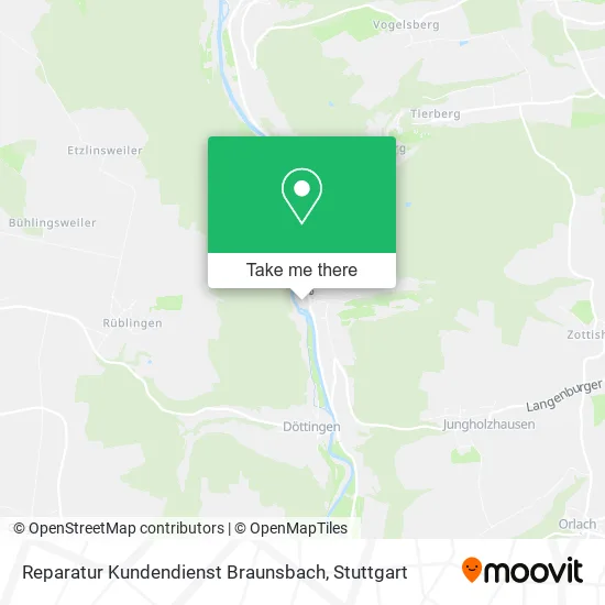 Карта Reparatur Kundendienst Braunsbach