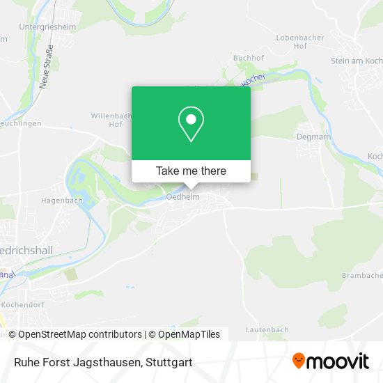 Ruhe Forst Jagsthausen map