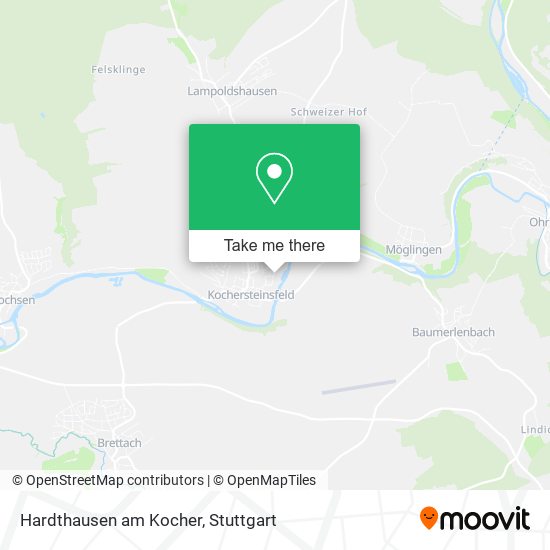 Hardthausen am Kocher map