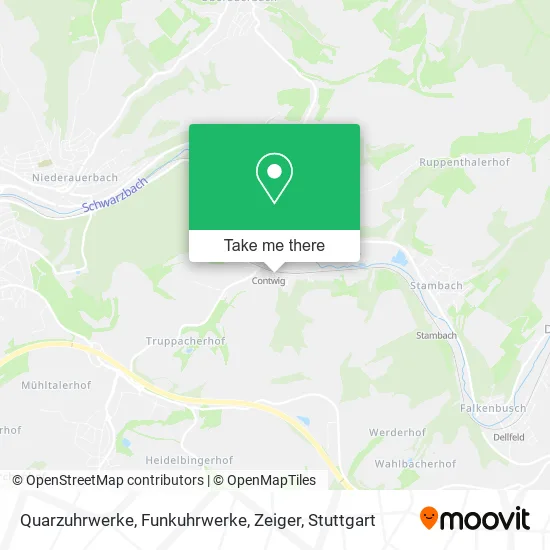 Карта Quarzuhrwerke, Funkuhrwerke, Zeiger