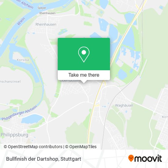 Bullfinish der Dartshop map