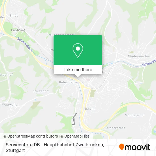 Карта Servicestore DB - Hauptbahnhof Zweibrücken