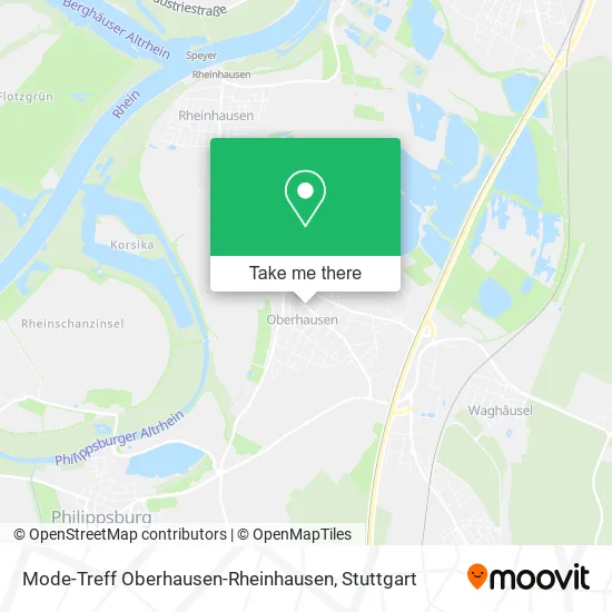 Карта Mode-Treff Oberhausen-Rheinhausen