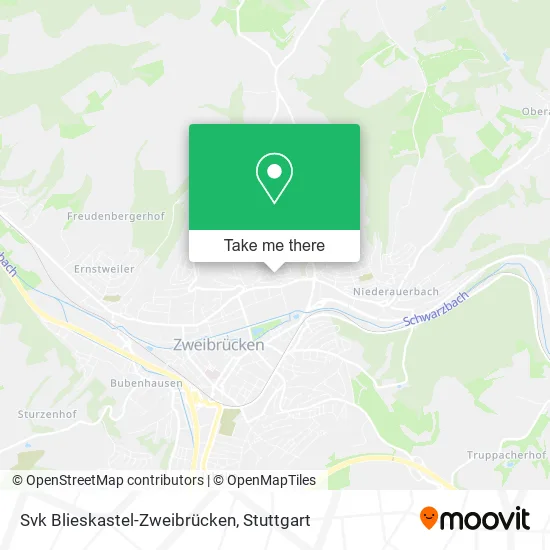Карта Svk Blieskastel-Zweibrücken