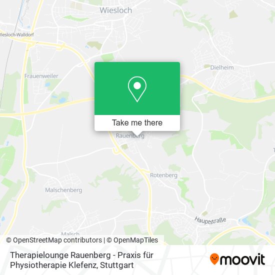 Therapielounge Rauenberg - Praxis für Physiotherapie Klefenz map