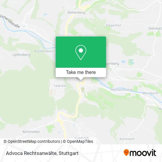 Карта Advoca Rechtsanwälte