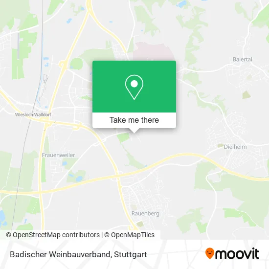 Карта Badischer Weinbauverband