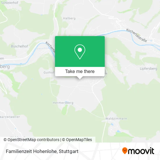 Карта Familienzeit Hohenlohe