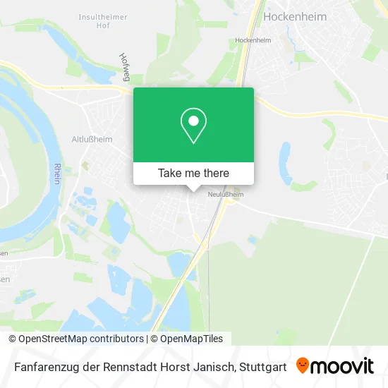 Карта Fanfarenzug der Rennstadt Horst Janisch