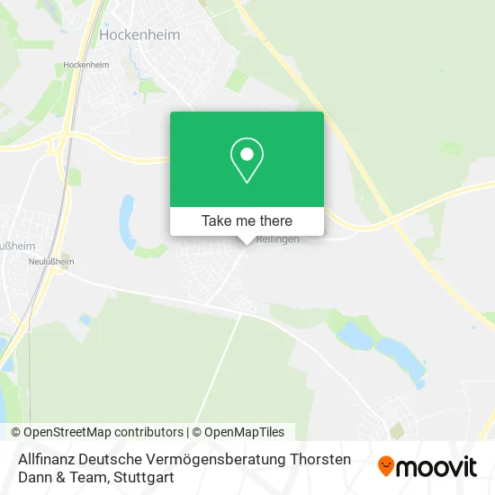 Карта Allfinanz Deutsche Vermögensberatung Thorsten Dann & Team