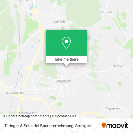 Карта Diringer & Scheidel Bauunternehmung