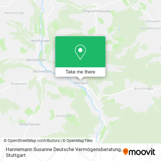 Карта Hannemann Susanne Deutsche Vermögensberatung