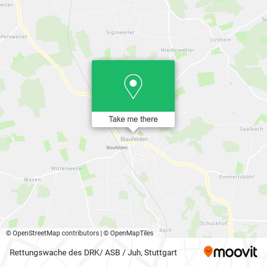 Rettungswache des DRK/ ASB / Juh map