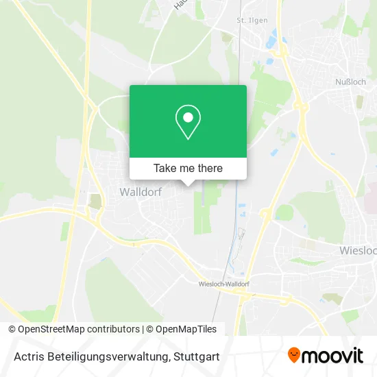 Карта Actris Beteiligungsverwaltung