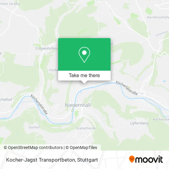Карта Kocher-Jagst Transportbeton