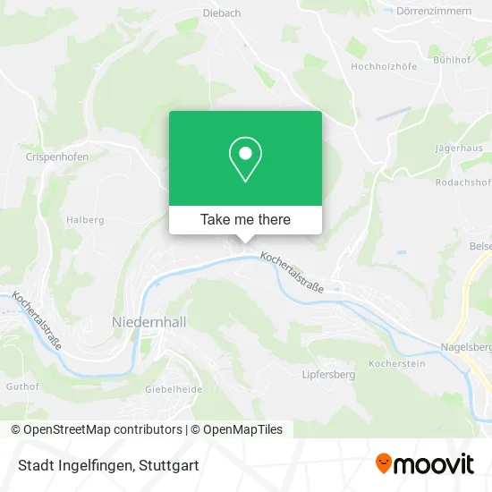 Карта Stadt Ingelfingen