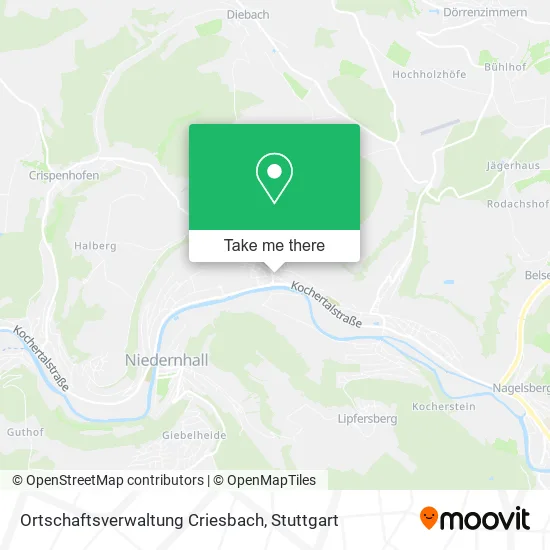 Карта Ortschaftsverwaltung Criesbach