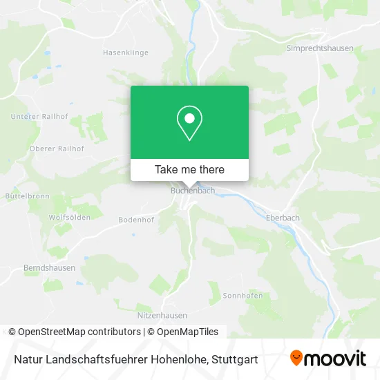 Карта Natur Landschaftsfuehrer Hohenlohe