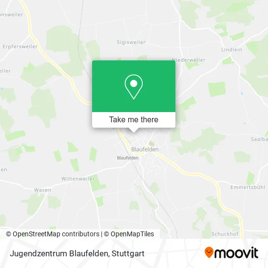 Карта Jugendzentrum Blaufelden