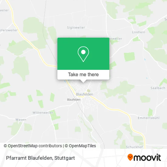 Карта Pfarramt Blaufelden
