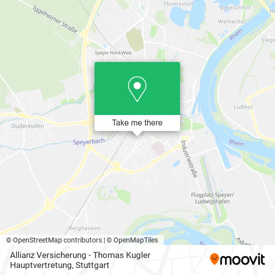Карта Allianz Versicherung - Thomas Kugler Hauptvertretung
