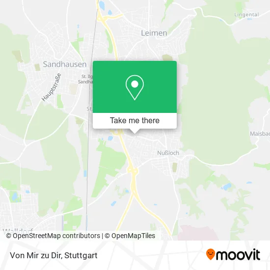 Карта Von Mir zu Dir