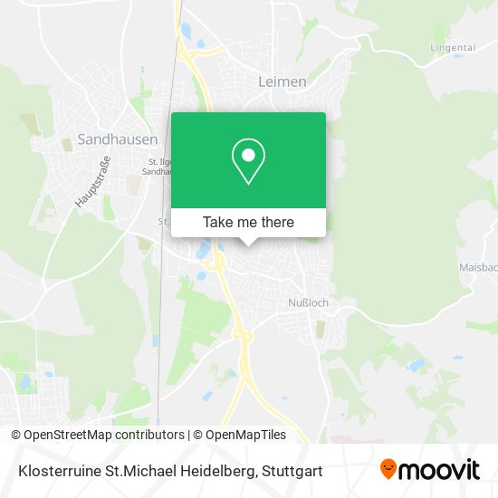 Klosterruine St.Michael Heidelberg map
