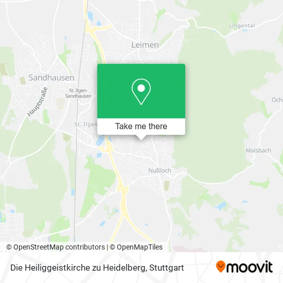 Карта Die Heiliggeistkirche zu Heidelberg