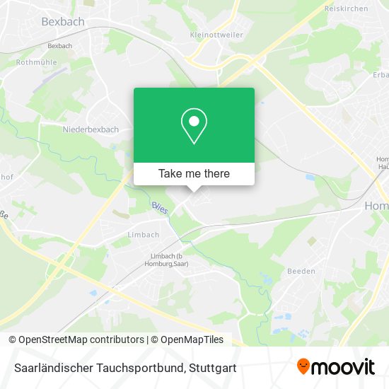Saarländischer Tauchsportbund map