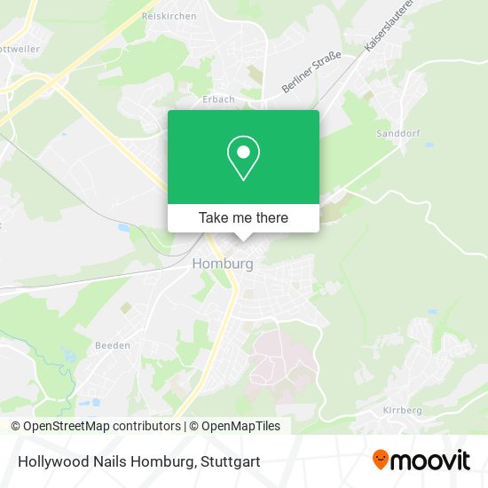 Hollywood Nails Homburg map