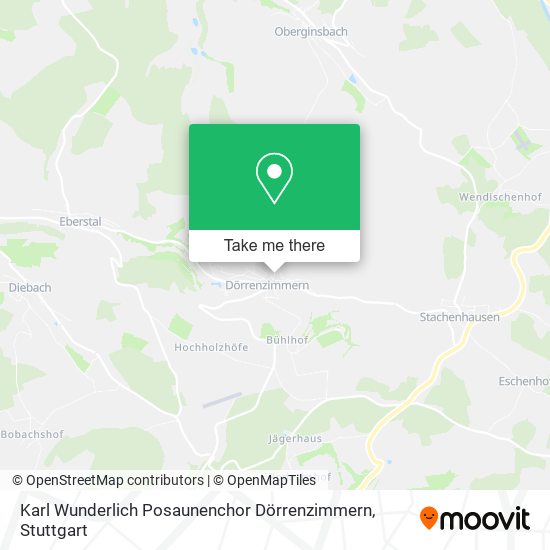Karl Wunderlich Posaunenchor Dörrenzimmern map