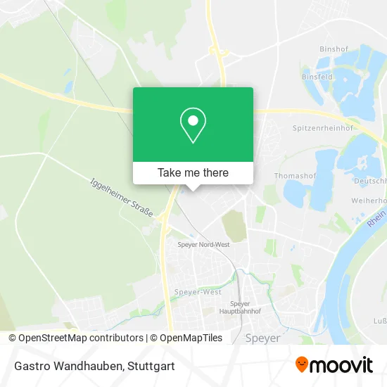 Карта Gastro Wandhauben