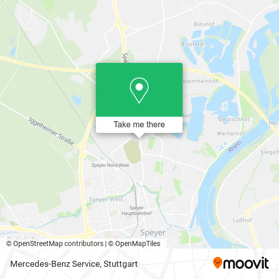 Карта Mercedes-Benz Service