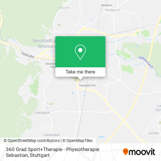 Карта 360 Grad Sport+Therapie - Physiotherapie Sebastian