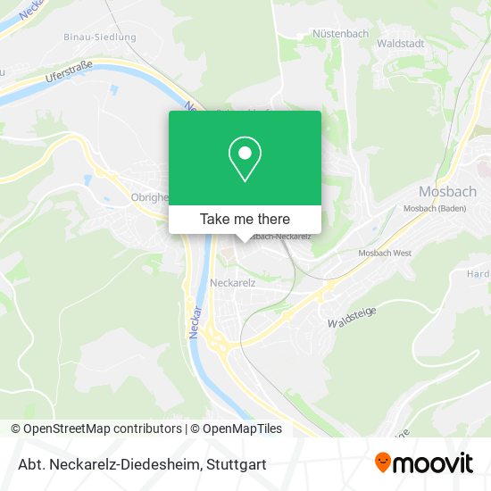 Карта Abt. Neckarelz-Diedesheim