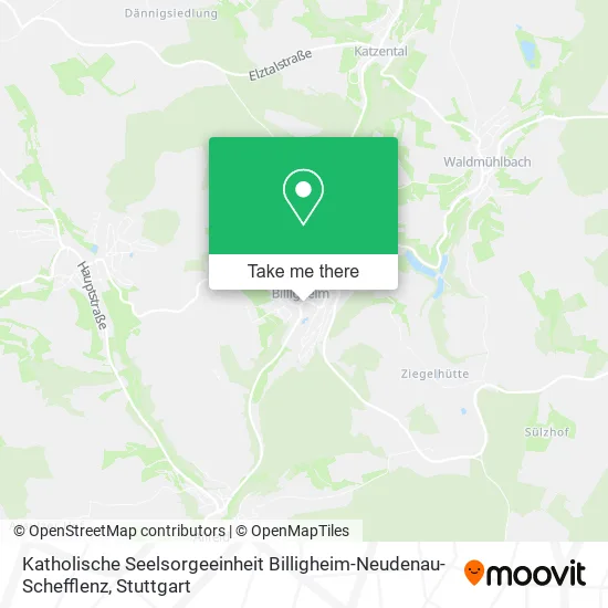 Карта Katholische Seelsorgeeinheit Billigheim-Neudenau-Schefflenz
