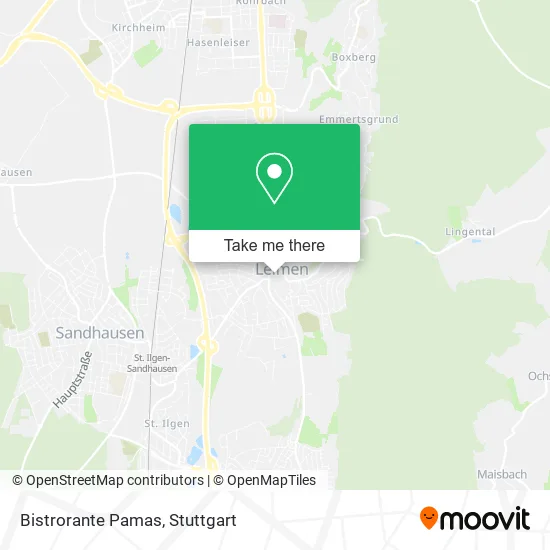 Карта Bistrorante Pamas