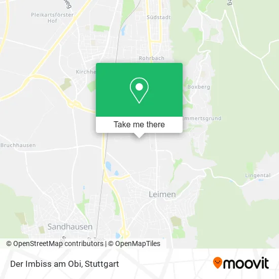 Карта Der Imbiss am Obi