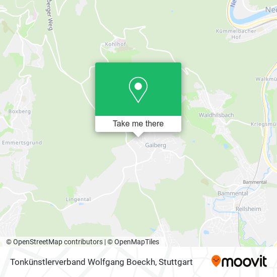 Карта Tonkünstlerverband Wolfgang Boeckh
