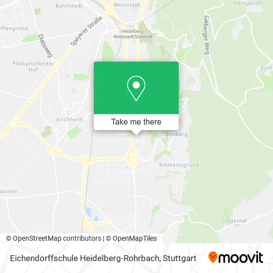Карта Eichendorffschule Heidelberg-Rohrbach