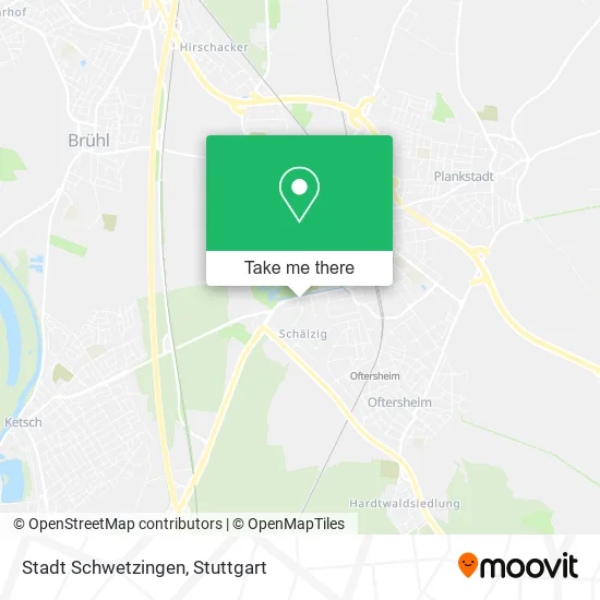 Карта Stadt Schwetzingen