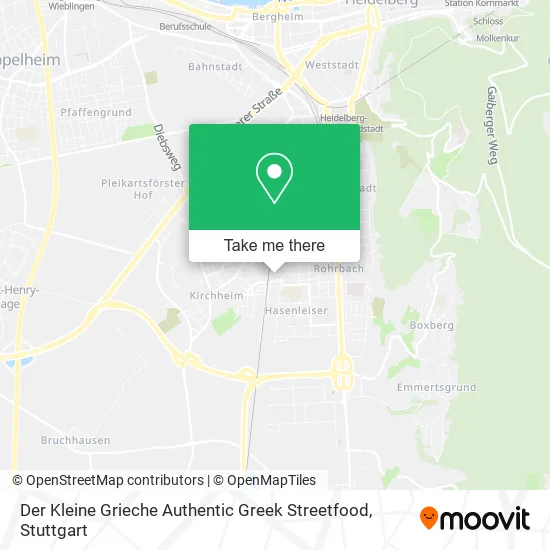 Карта Der Kleine Grieche Authentic Greek Streetfood