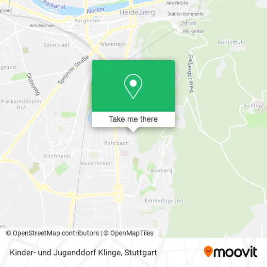 Карта Kinder- und Jugenddorf Klinge