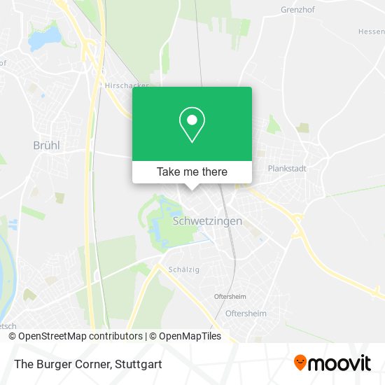 The Burger Corner map