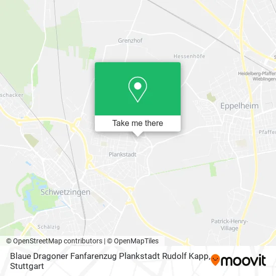 Карта Blaue Dragoner Fanfarenzug Plankstadt Rudolf Kapp