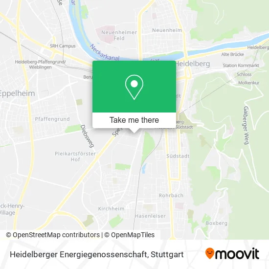 Карта Heidelberger Energiegenossenschaft